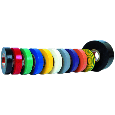 Conectori Cabluri si Izolatie Auto - Banda izolatoare multicolora VDE, set 11 role, 12mm x 10m, rezistenta la temperatura, acizi si baze slabe