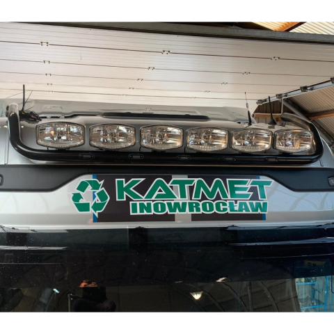 Bullbare, Suporti lumini camioane - Bara inox cu LED-uri pentru proiectoare Ford F-MAX