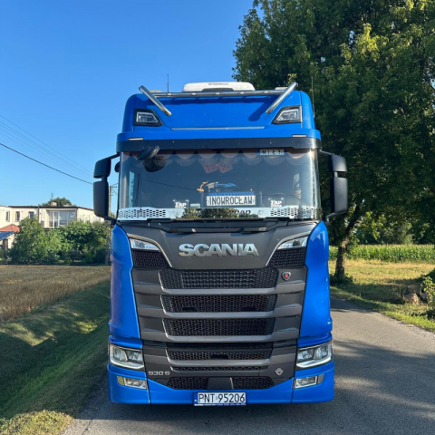 Bara inox pentru proiectoare, bullbar Scania Next Gen, model H, 17 x LED-uri [3]