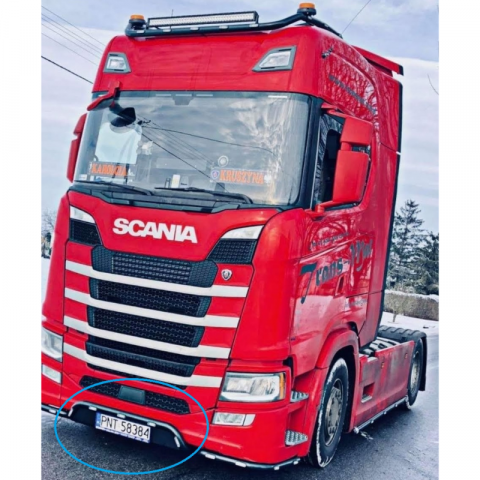 Bara leduri sub masca fata, suportul cu numar, mijloc, Scania R S G P Next Generation [1]