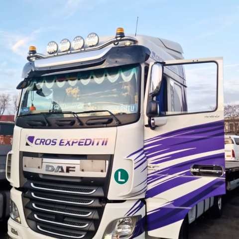Bara leduri, prindere la parasolar, SPACE CAB, Daf XF 105  Euro 6 - DAUTO DRB02 [1]