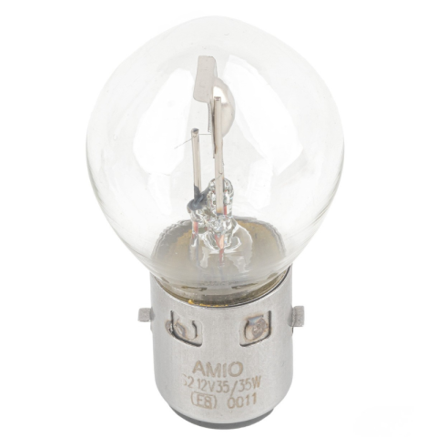 Bec Halogen BA20d, S2, 12V, 35/35W, pentru Moto si Scuter, Sticla Clara, 1 Bucata [5]