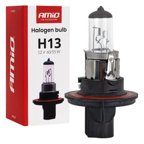Bec Halogen H13, 12V 60/55W, filament dublu, faza lunga, faza scurta, faruri auto