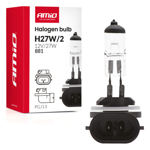 Noutati - Bec Halogen H27W/2, tip 881, 12V 27W, proiectoare ceata, DRL, iluminare auto