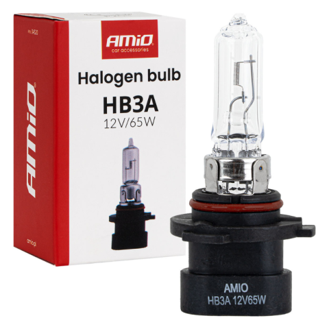 Bec Halogen HB3A, tip 9005XS, 12V 65W, faza lunga, scurta, contacte laterale
