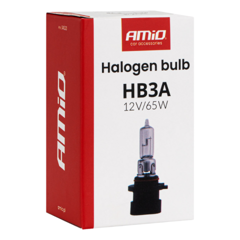 Bec Halogen HB3A, tip 9005XS, 12V 65W, faza lunga, scurta, contacte laterale [4]