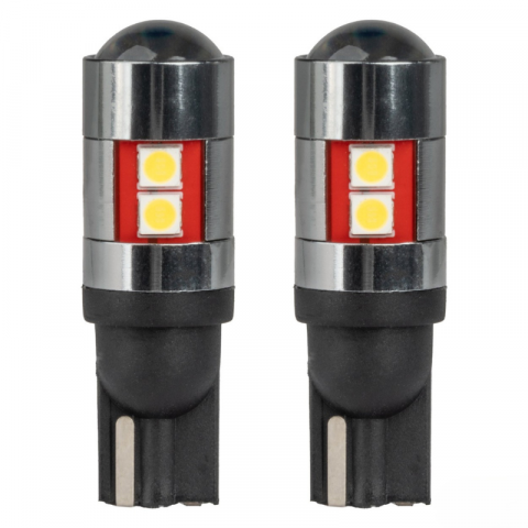 Bec LED CANBUS T10 W5W 9SMD 3030 Alb, 12V/24V [1]