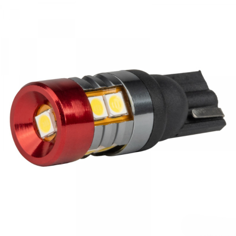 Bec LED CANBUS T10 W5W 9SMD 3030 Alb, 12V/24V [2]