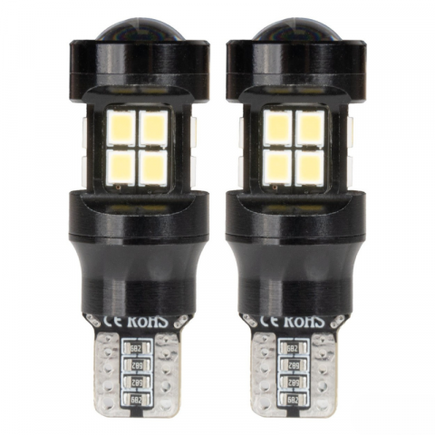 Bec LED CANBUS T15 W16W 15SMD 2835 Alb, 12V/24V - Marsarier/Pozitie [1]