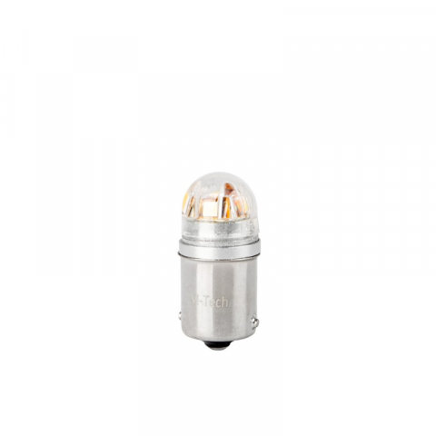 Bec cireasa LED Platinum, R5W, BA15s, 12-24V, 1W, CANBUS, lumina alba, 2 bucati [1]