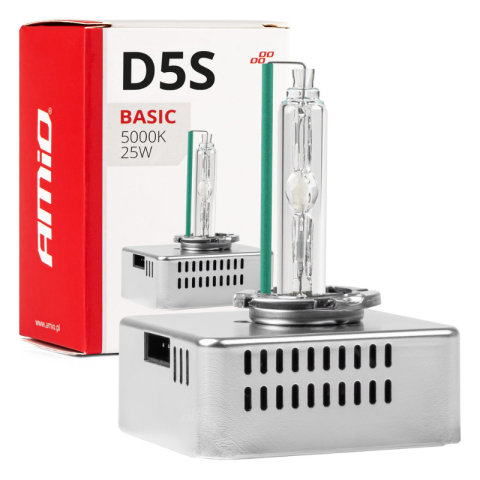 Becuri Xenon - Bec Xenon D5S, 12V 25W, 5000K, Alb Neutru, Igniter Integrat, set individual
