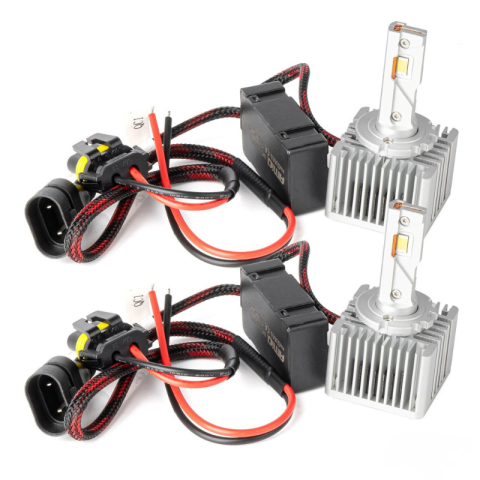 Becuri LED Auto D1S D3S D8S, 50W, 9000LM, 6000K, CANBUS, Set 2 Buc [3]