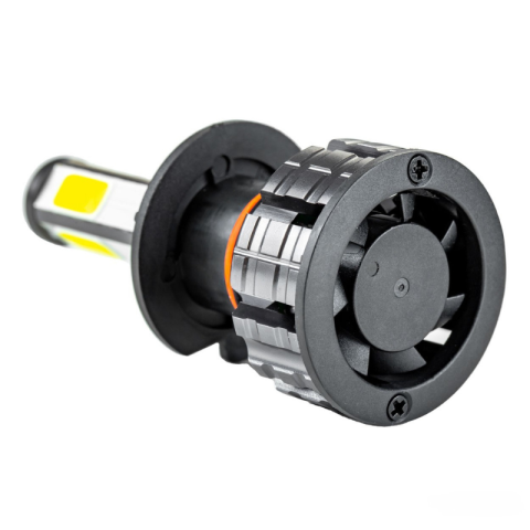 Becuri LED auto H7 COB 4Side, 38W, 3800lm, 6500K, 12/24V, ventilator activ [15]