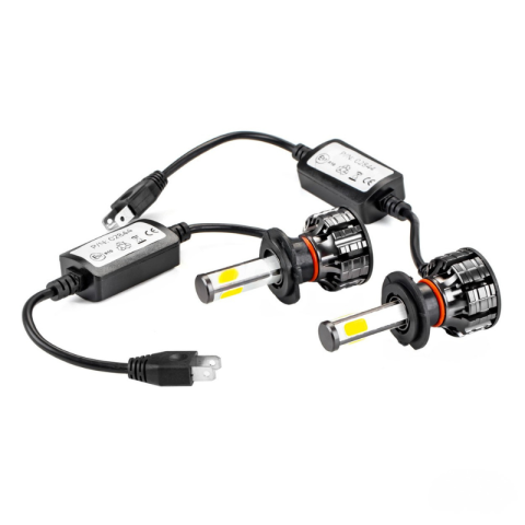 Becuri LED auto H7 COB 4Side, 38W, 3800lm, 6500K, 12/24V, ventilator activ [16]