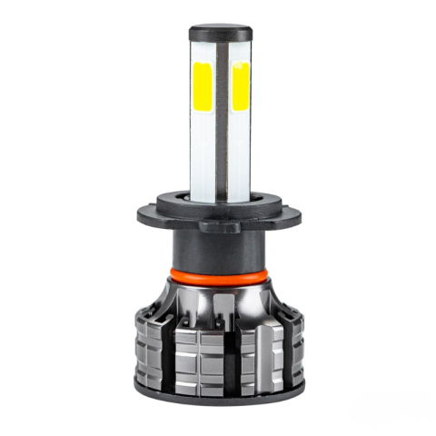 Becuri LED auto H7 COB 4Side, 38W, 3800lm, 6500K, 12/24V, ventilator activ [12]