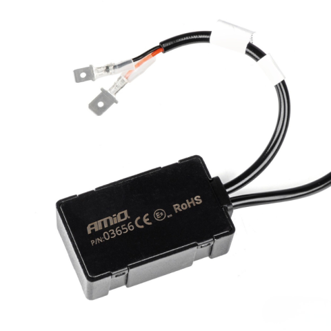 Becuri LED H3, 50W, 4300LM, 6000K, 12V-24V, Canbus, Adaptor 360 [2]