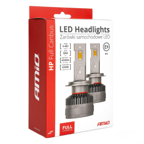 Becuri LED H3, 50W, 4500LM, 6500K, 9V-48V, Full Canbus, Racire Activa [6]