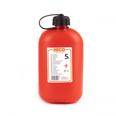 Bidon Plastic 5L pentru Combustibil, Rosu - Canistra Benzina/Motorina [1]