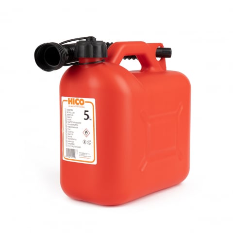 Bidon Plastic 5L pentru Combustibil, Rosu - Canistra Benzina/Motorina