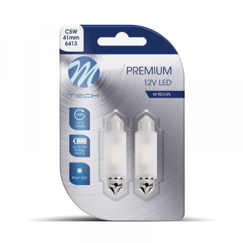 Lumini, Becuri, Proiectoare - Blister 2 x becuri LED, Canbus, Alb, C5W, C10W 12V, SV8.5, 36mm
