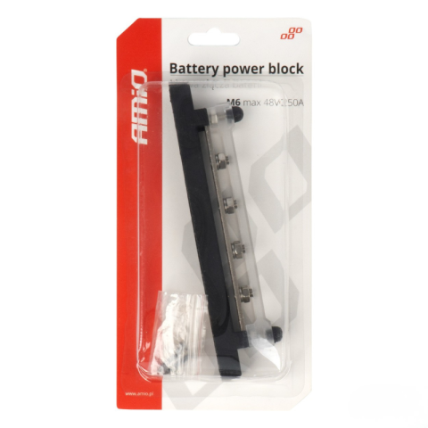 Bloc Distributie Curent cu Bara Colectoare M6, 12-48V, 150A - Borna Distributie Electrica [3]
