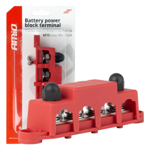 Accesorii Diverse - Bloc distributie curent M10 12V-48V 250A, conexiune multipla, putere ridicata