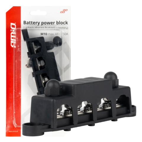 Accesorii Diverse - Bloc distributie masa M10 12V-48V 250A, conexiune multipla, putere ridicata