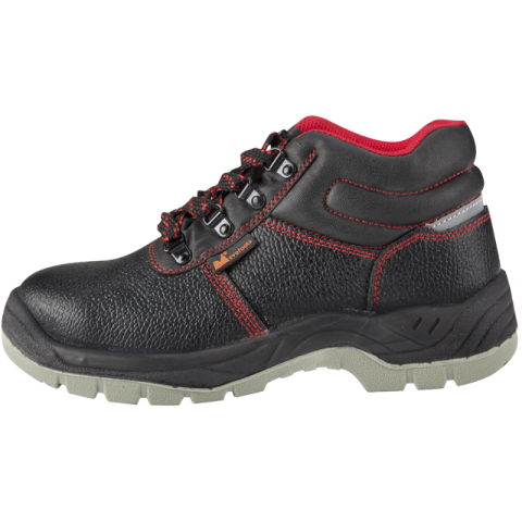 Bocanci protectie S3, talpa PU injectata, bombeu metalic, piele naturala, marimi 39-46