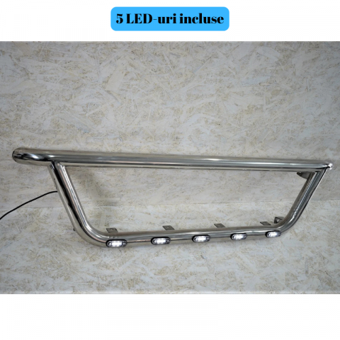 Bullbar Man, Grila, Euro 5, 5 x Led Albe MGE5P INOX [6]