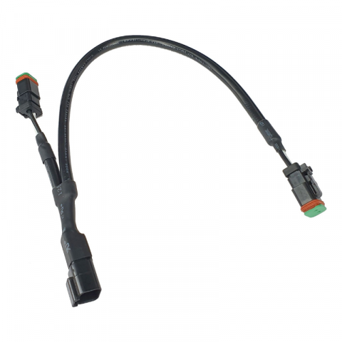 Cablu adaptor DT 2 pini de la 1 mufa tata la 2 mufe mama