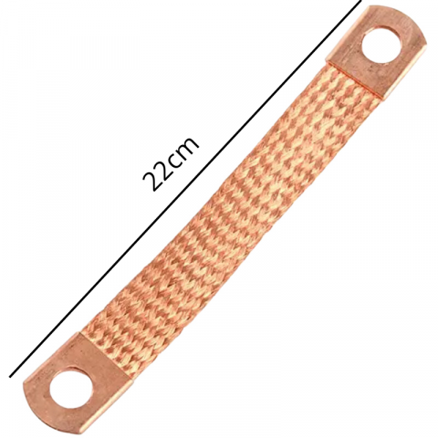 Cablu de masa motor 22cm, fi 8mm, Cupru [1]