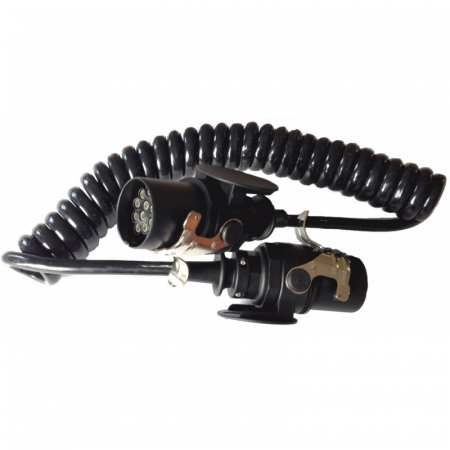 Cablu electric ADR, spiralat remorca, 15 Pini, 3.8m, 24V - Truck LED AKC1261