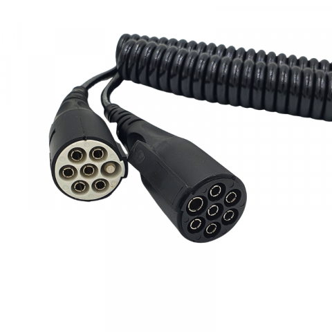 Cablu Electric Spiralat, Adaptor 15pin  2 N + S, Tip Y, 4.5m, 24V, Duracoil+ - Phillips C022-012045-1005 [3]