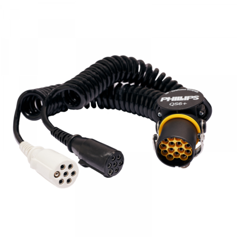 Cablu Electric Spiralat, Adaptor 15pin / 2 N + S, Tip Y, 4m, 24V, QS6+ [1]