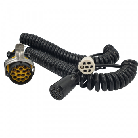 Cablu Electric Spiralat, Adaptor 15pin / 2 N + S, Tip Y, 4m, 24V, QS6+ [2]