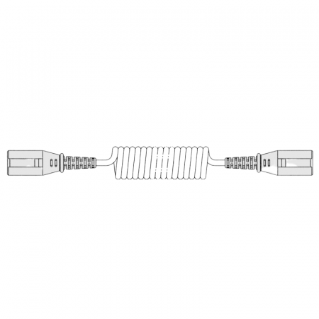 Cablu electric spiralat cu stecher plastic 24V  7 Pini, tip S - ERICH JAEGER - Germania 611083 [1]