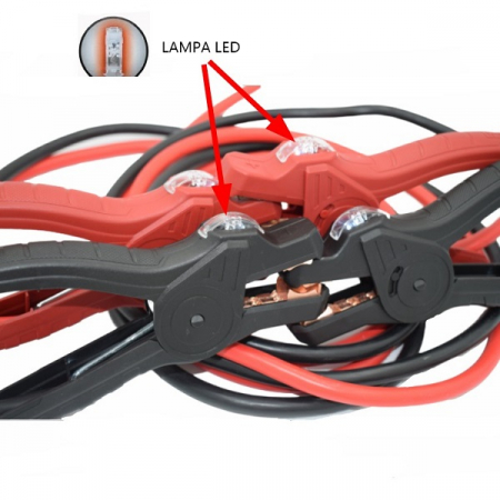 Cablu pornire 600 A cu LED - INGCO  HBTCP6008L [1]