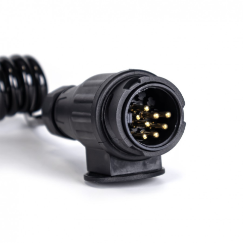 Cablu Spiralat Electric, 13 Pini, 12V, 8 Fire, 1,5m, Conector Remorca [2]