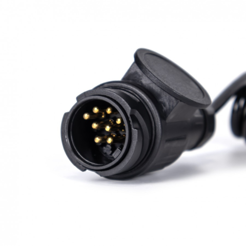 Cablu Spiralat Electric, 13 Pini, 12V, 8 Fire, 1,5m, Conector Remorca [1]