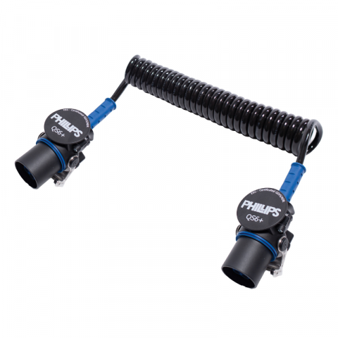 Cablu spiralat electric, EBS, 7 pini, 24V, 4m, QS6+ - Phillips D101-41-040-1002