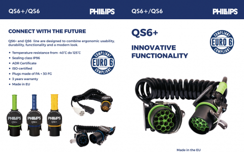 Cablu spiralat electric, EBS, 7 pini, 24V, 4m, QS6+ - Phillips D101-41-040-1002 [4]