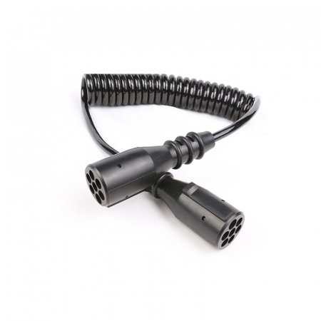 Cablu spiralat electric remorca, 7pini, tip N, 3.8m, 24V, HYFLEX - Truck LED  E1214