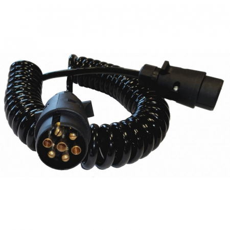 Cablu spiralat electric, stecher 7 pini, tatatata, 5m, 12V - Truck LED E1219