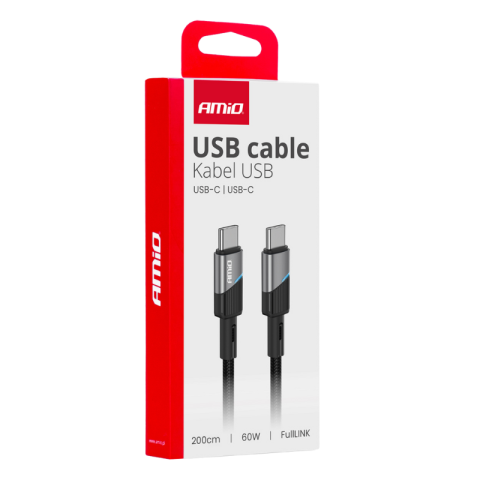 Cablu USB-C - USB-C, 60W, 2m, FullLINK, incarcare dispozitive [3]