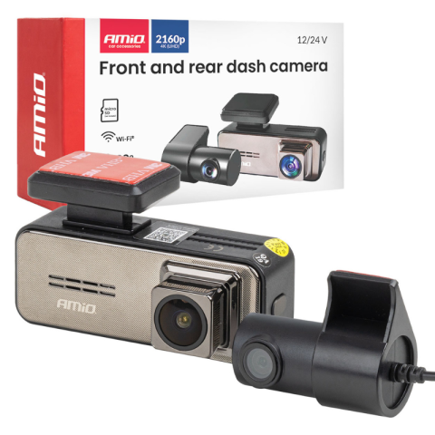 Camera Auto Duala Fata/Spate, 4K UHD + 2K, Wi-fi, ecran 3.2"  ,12/24V