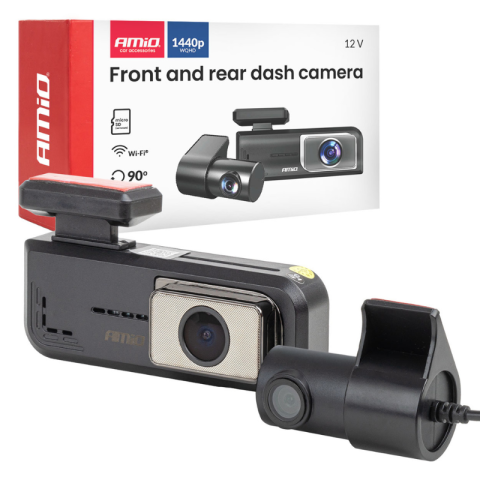 Accesorii Diverse - Camera Auto Duala Fata/Spate, 2K/Full HD, Wi-fi, ecran 2", 12V