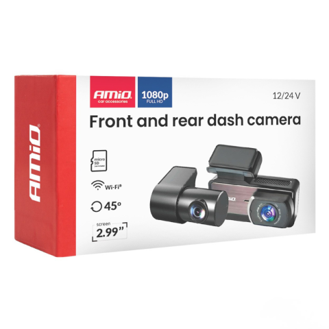 Camera Auto Duala Fata/Spate, Full HD 1080p, Wi-fi, ecran 2.99", 12/24V [6]