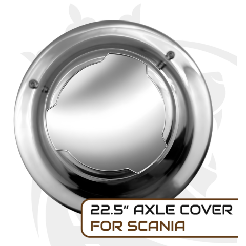 Capac butuc roata spate, Scania 22,5”, inox, PCD 335 mm [7]