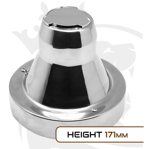 Capac butuc roata spate, Scania 22,5”, inox, PCD 335 mm [3]