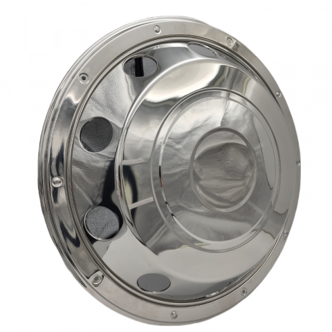 Capace inox si jante - Capac de roata fata 22,5" din Otel Inoxidabil, cu fixare pe inel, Standard
